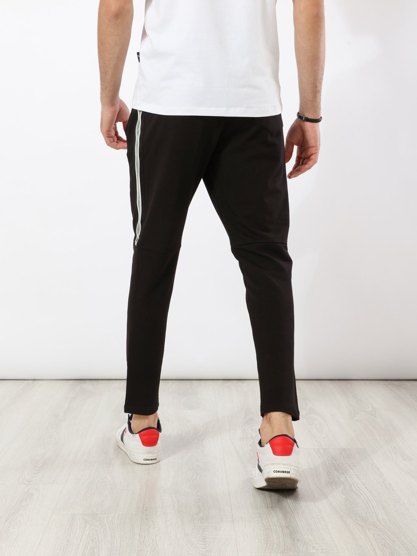 Sweatpants - Side Stripes - Drawstring