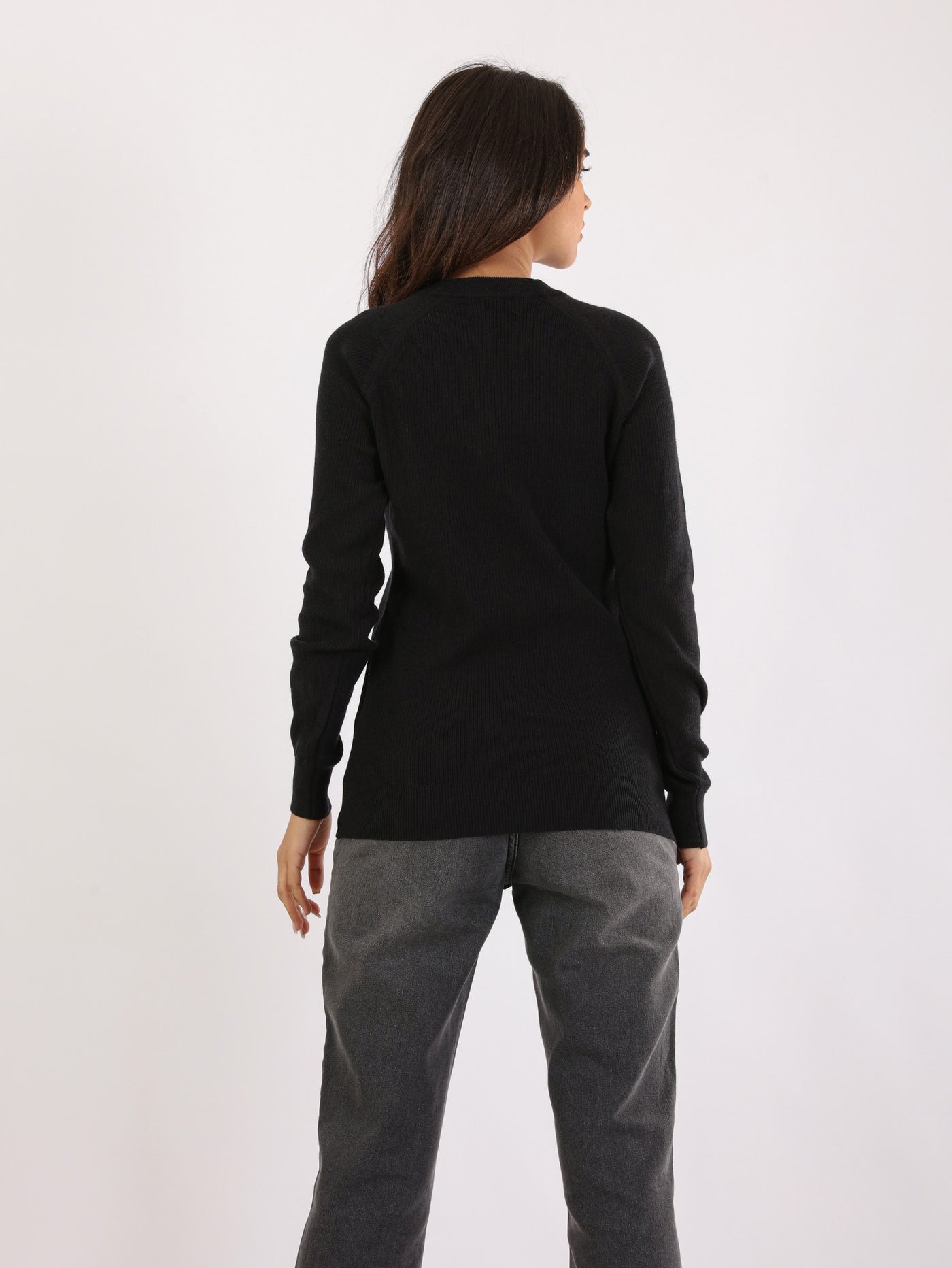 Knitwear Top - Side Buttons - Full Sleeves