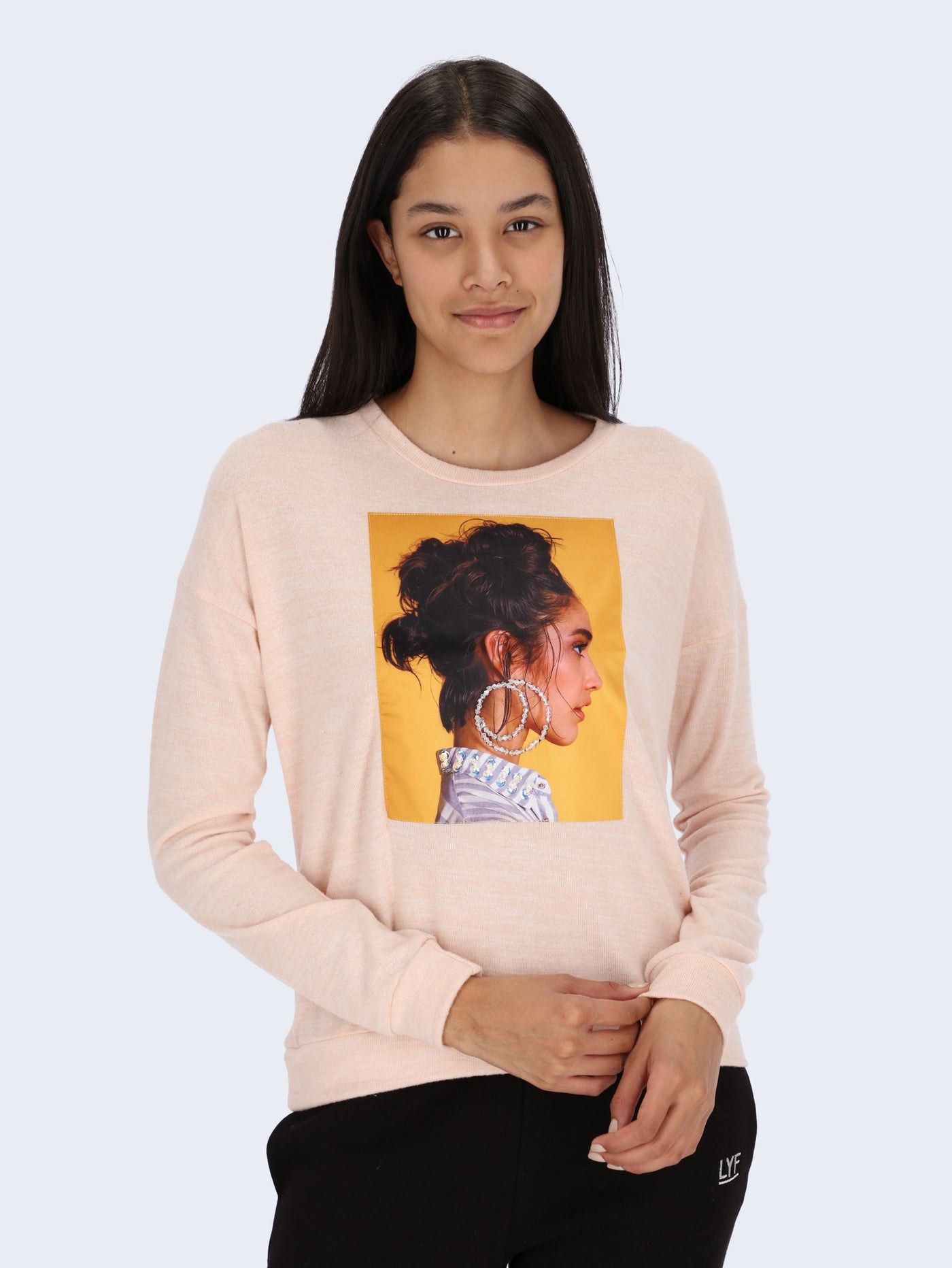 Front Print Lightweight Sweatshirt
