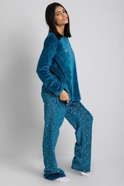 2-Piece Pajama Set - Printed - Fleece Material