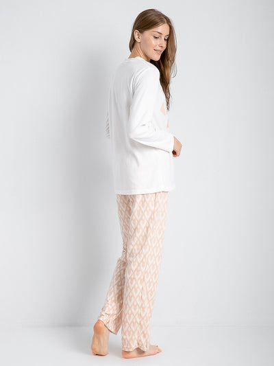 2-Piece Printed Pajama Set