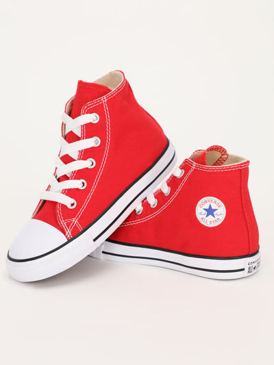 Converse Footwear Red / 26 Kids Canvas All Star Chuck Taylor High Top - 7J232