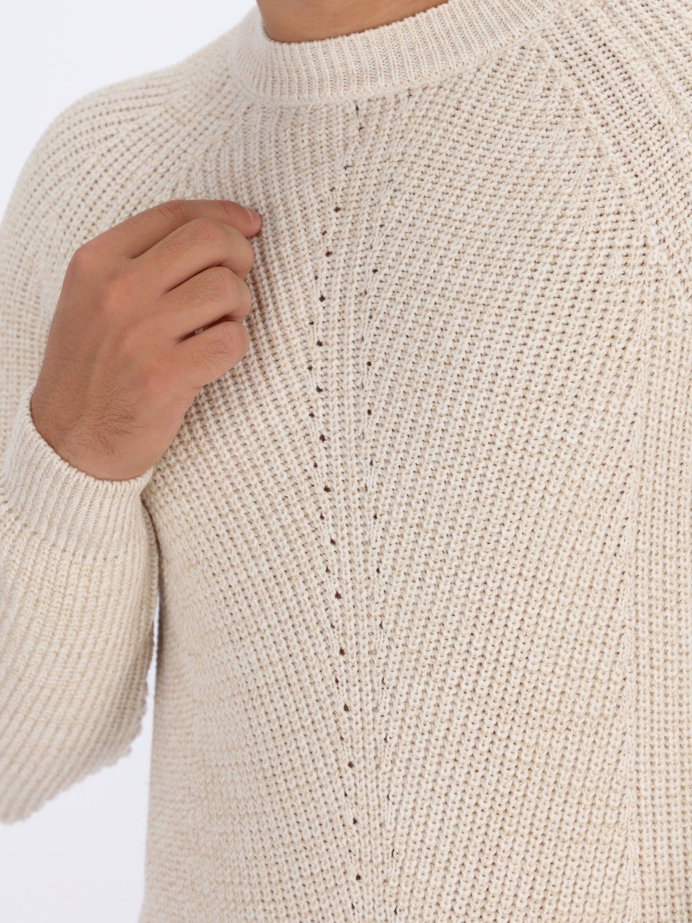 OR Knitwear Knitted Sweater with Ribbed Texture