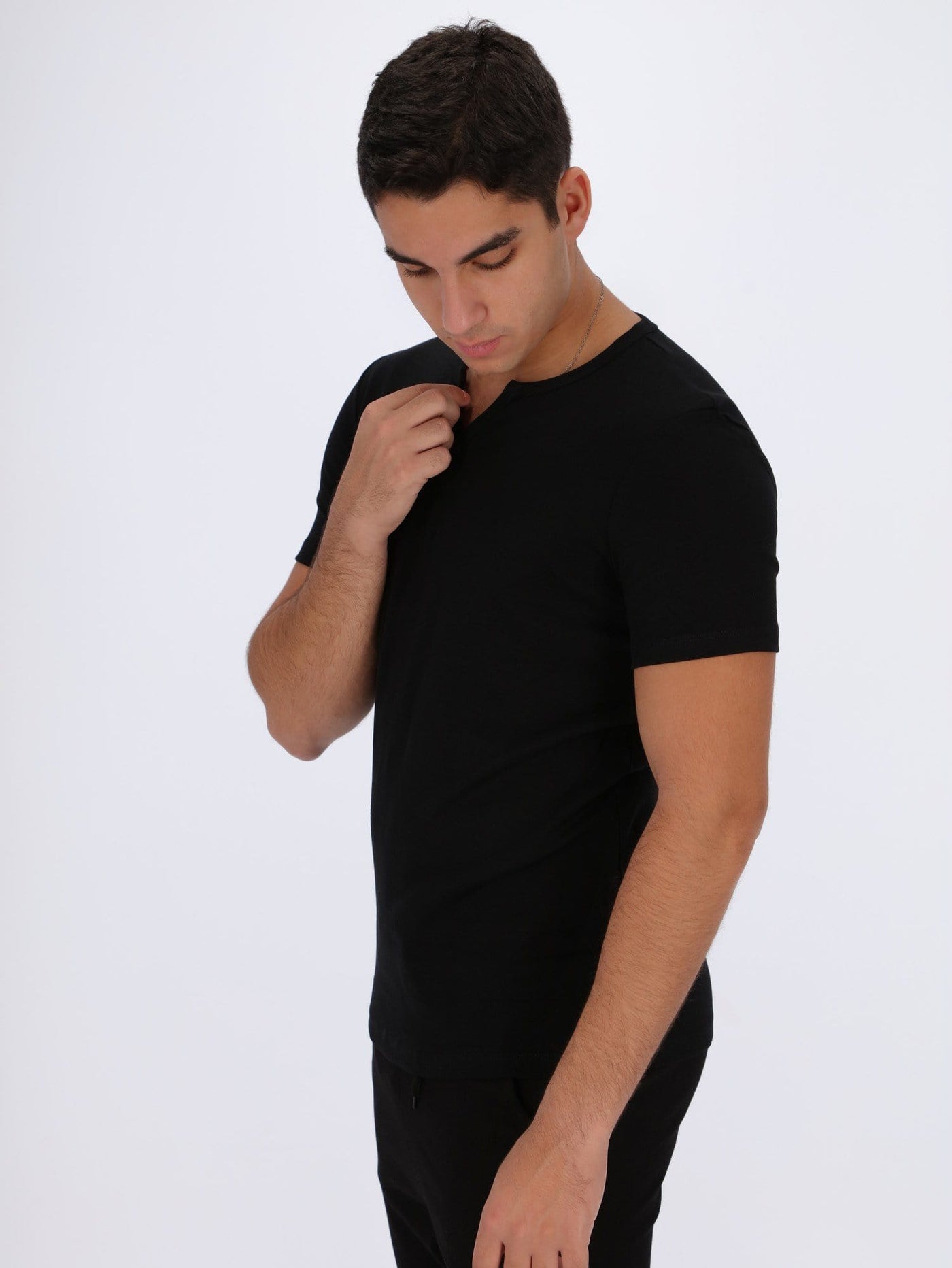 OR T-shirts Slitted collar Basic T-shirt