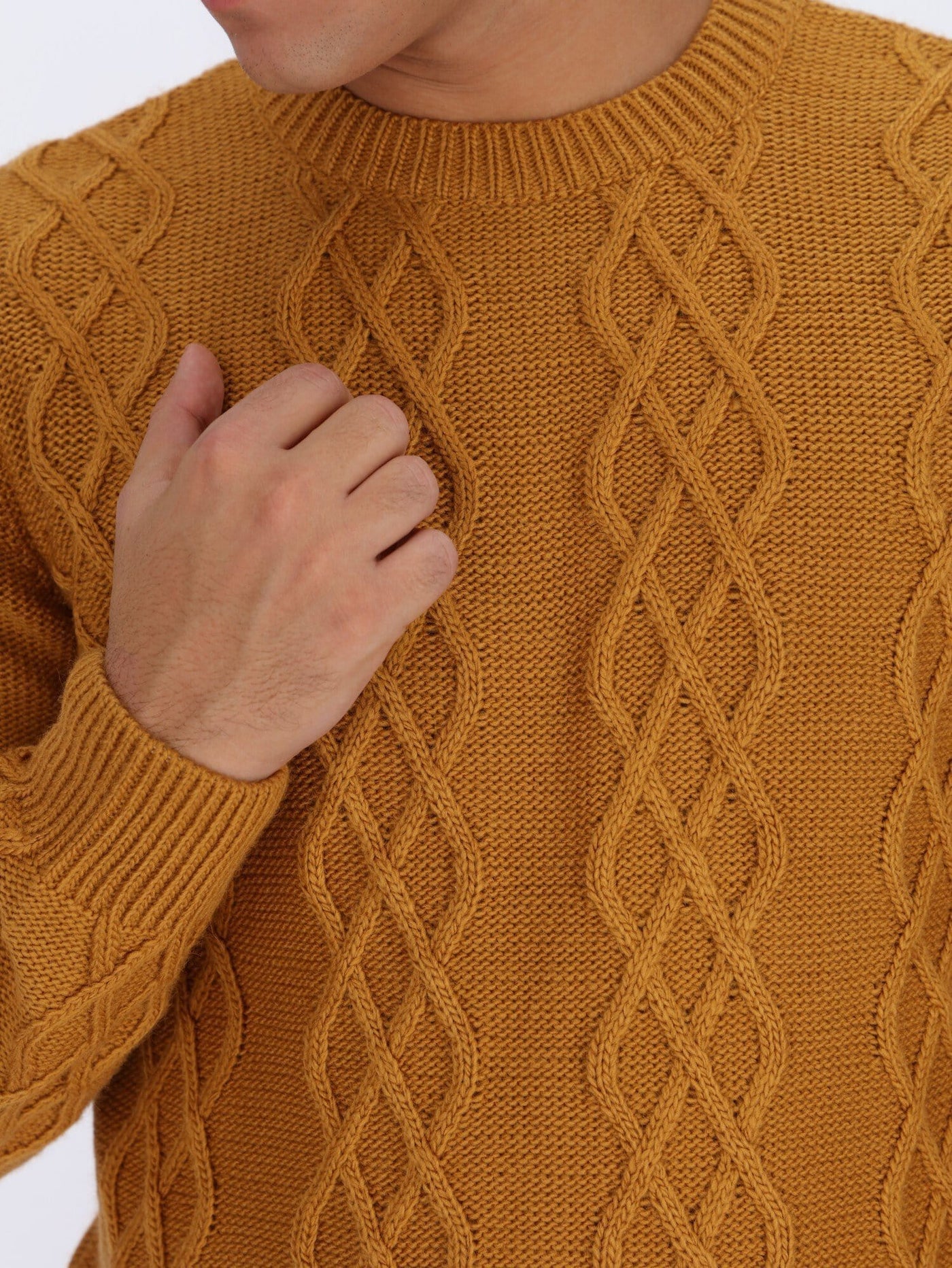 OR Knitwear Knitted Sweater with Braided Texture