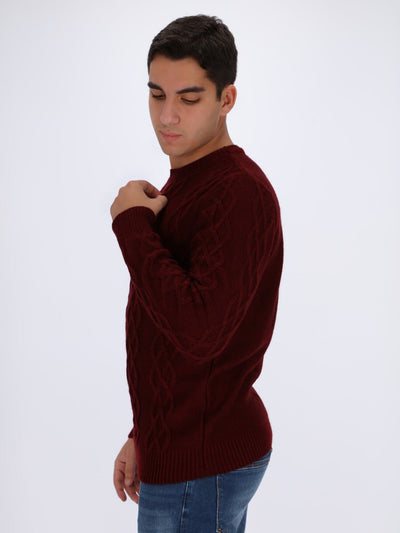OR Knitwear Knitted Sweater with Braided Texture