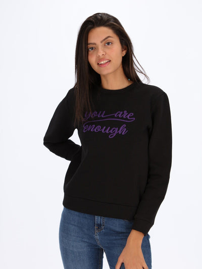 OR Knitwear Black / M Embroidered Sweatshirt