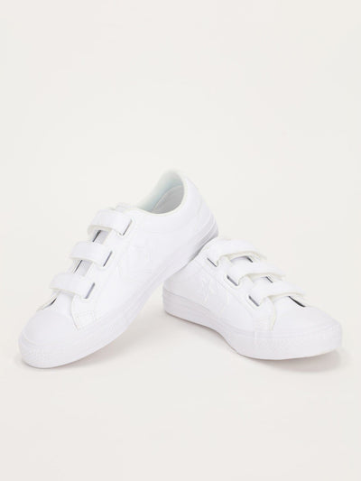 Converse Footwear White / 29 Kids Star Player Low Top Velcro Sneakers - 651830C