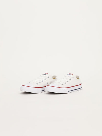 Converse Footwear Optical White / 32 Kids Chuck Taylor All Star Ox Sneakers - 3J256