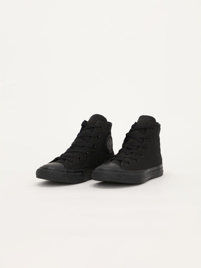 Converse Footwear BLACK / 32 Kids Chuck Taylor All Star Black Sneakers - 3S121