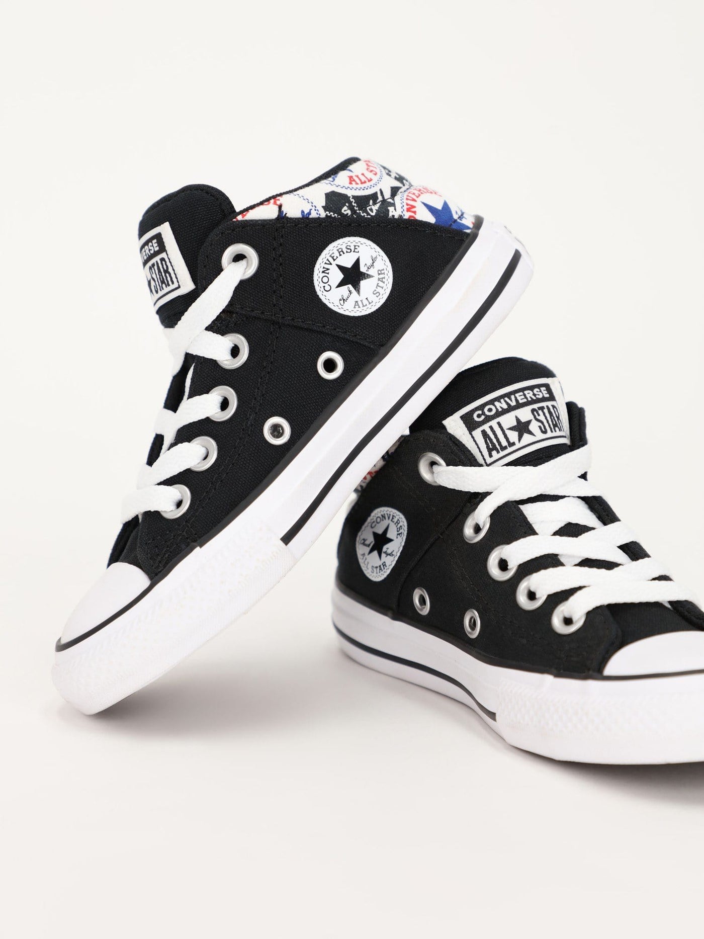 Converse Footwear BLACK / 32 Kids Chuck Taylor All Star Axel Allover Patch Sneakers - 667093C