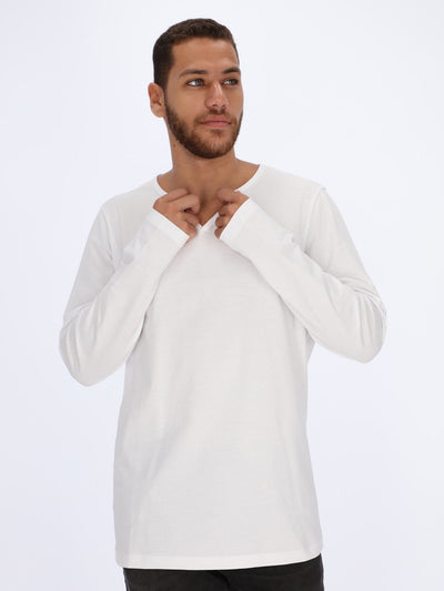 OR T-Shirts Henley T-shirt with Long Sleeves