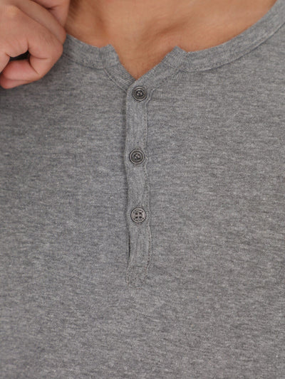 OR T-Shirts Henley T-shirt with Long Sleeves