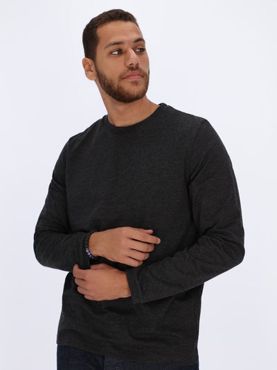 OR T-Shirts Anthracite / L Basic T-shirt with Long Sleeves