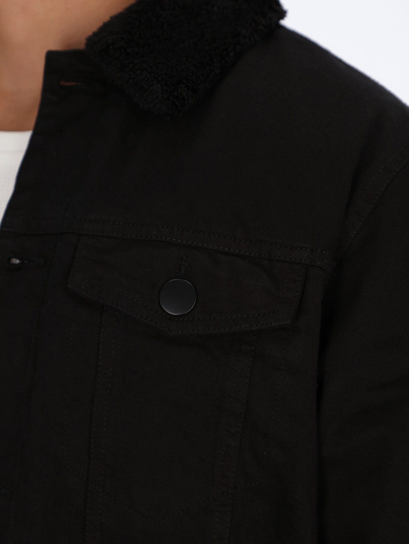 OR Jacket Denim Jacket Inside Black Fur Collar