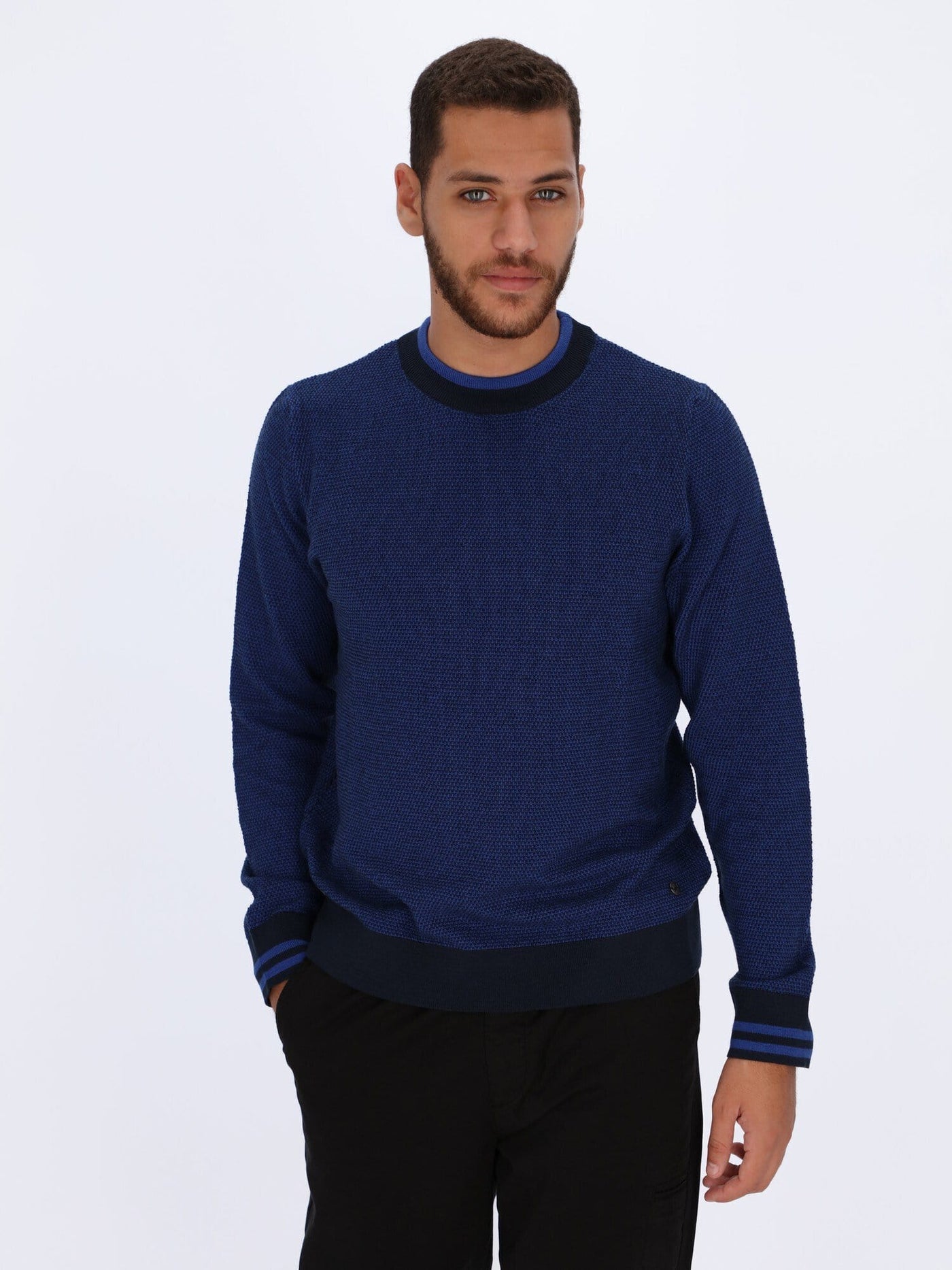 Daniel Hechter Knitwear NAVY ECLIPSE / L Knit Preppy Sweater