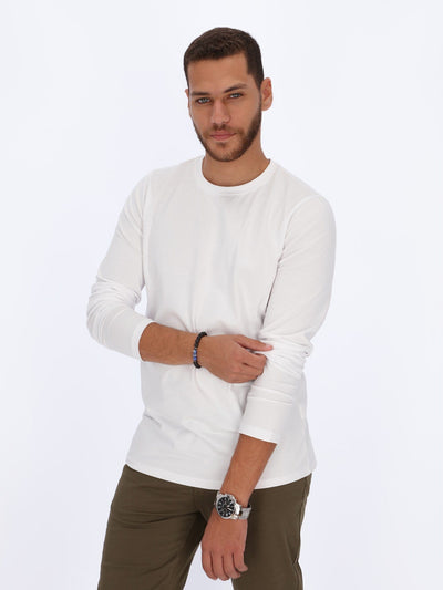 OR T-Shirts White / L Basic Lycra Long Sleeve T-shirt