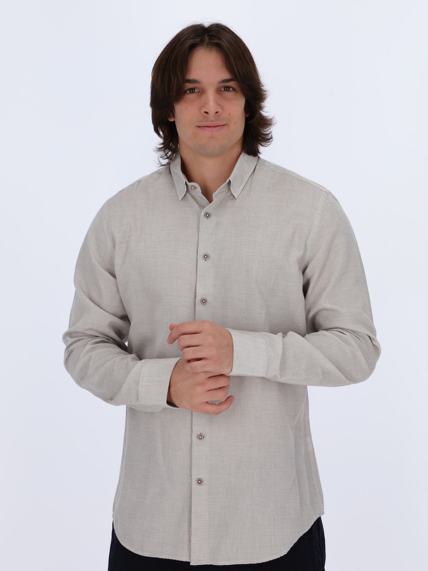 Daniel Hechter Shirts DUSTY WHITE / 3XL Micro Dots Shirt