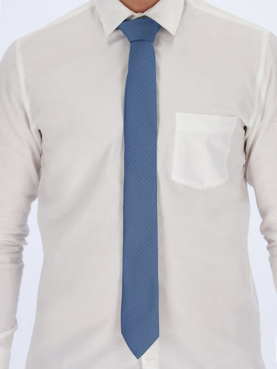 Daniel Hechter Other Accessories Indigo / One Size Texture Jacuared Necktie