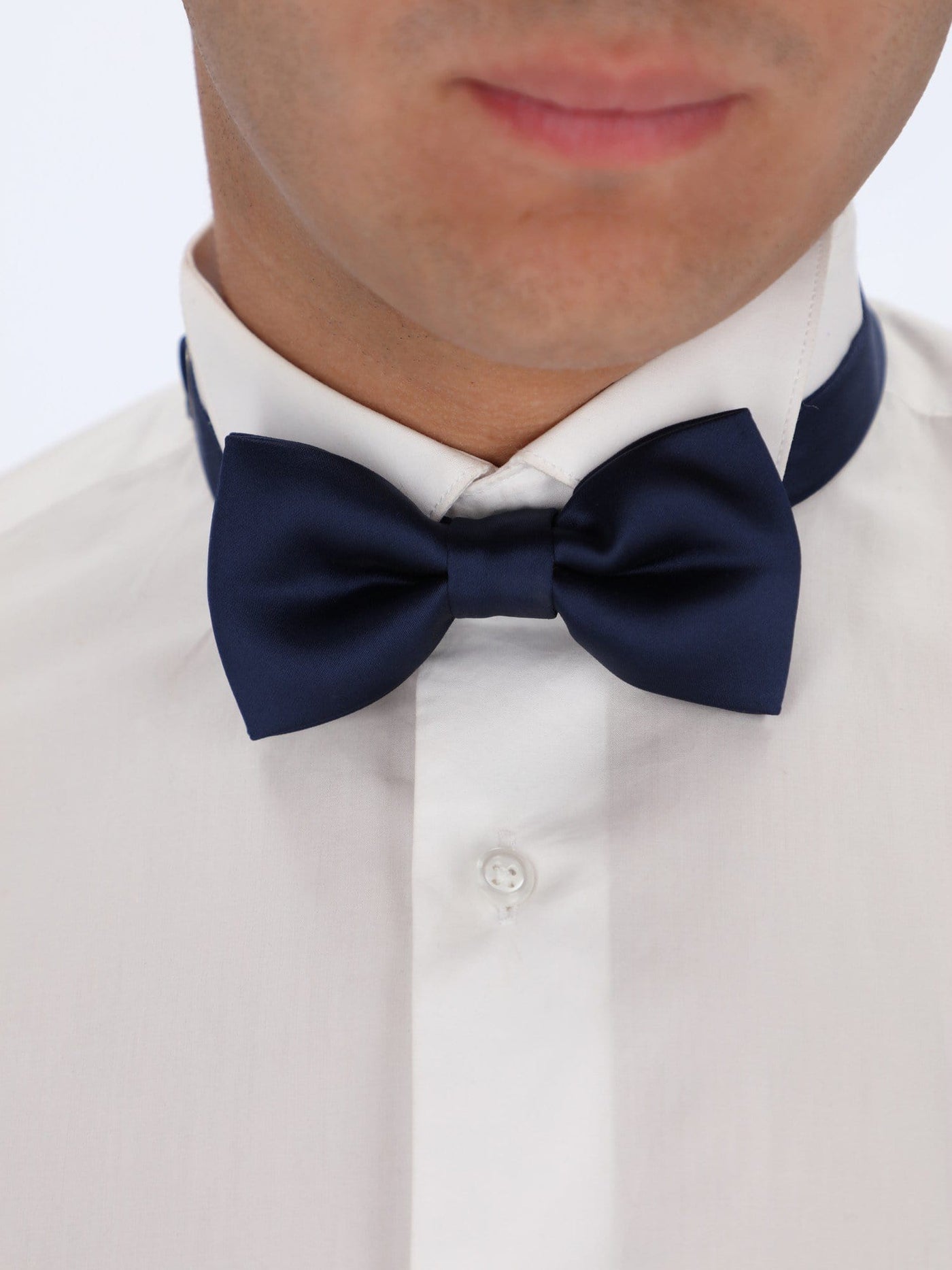 Daniel Hechter Other Accessories Navy / One Size Bow Tie with Satin Fabric