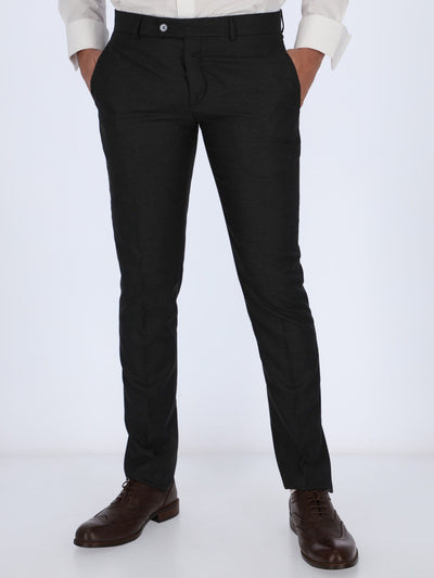 Daniel Hechter Pants & Shorts Grey / 52 Regular Fit Textured Suit Pants