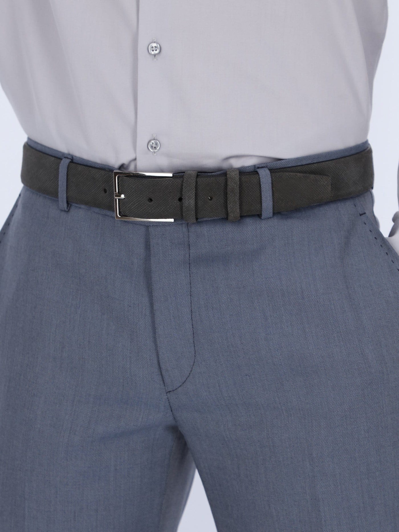 Daniel Hechter Other Accessories Medium Grey / 100 Plain Belt with Rectangle Buckle