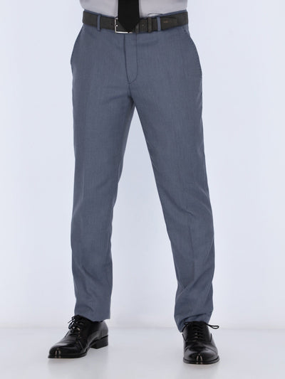 Daniel Hechter Pants & Shorts Royal Blue / 48 Regular Fit Textured Suit Pants