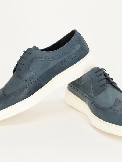 Daniel Hechter Shoes Night Blue / 41 Casual Brogue Lace-Up Shoes