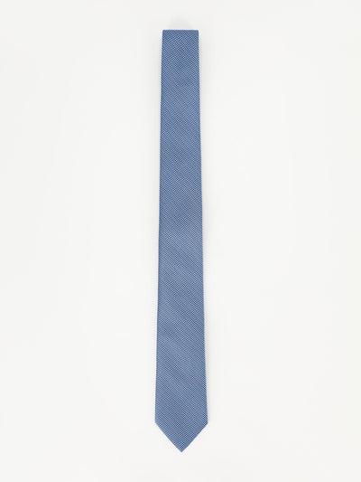 Daniel Hechter Other Accessories Indigo / One Size Texture Jacuared Necktie
