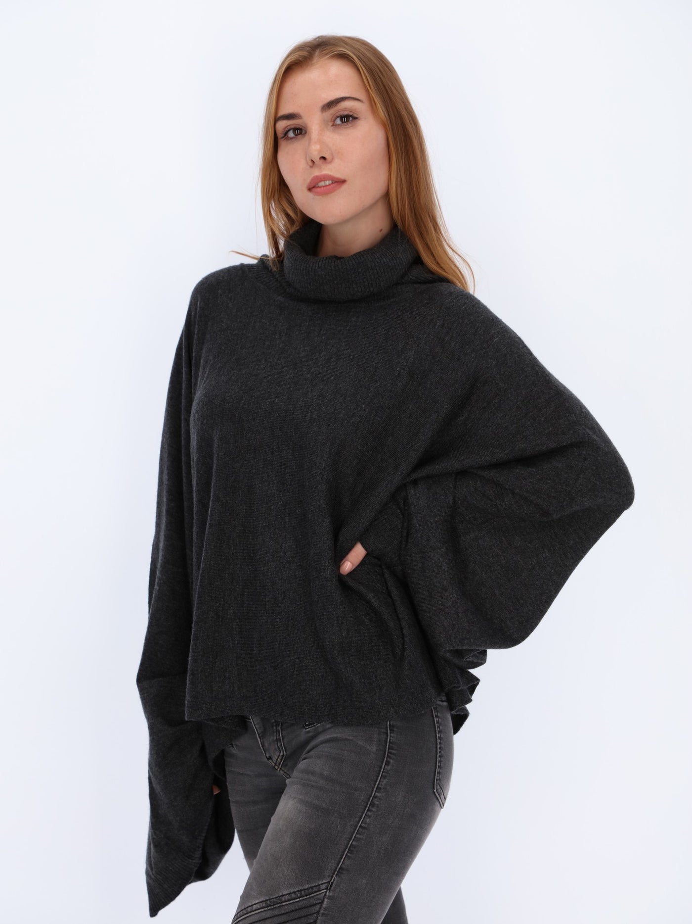 Over-size Sweater with Turtleneck