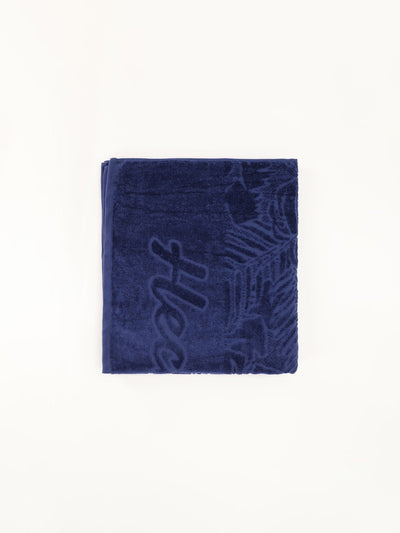 Daniel Hechter Other Accessories Navy / One Size Palm Textured Jacquard Towel