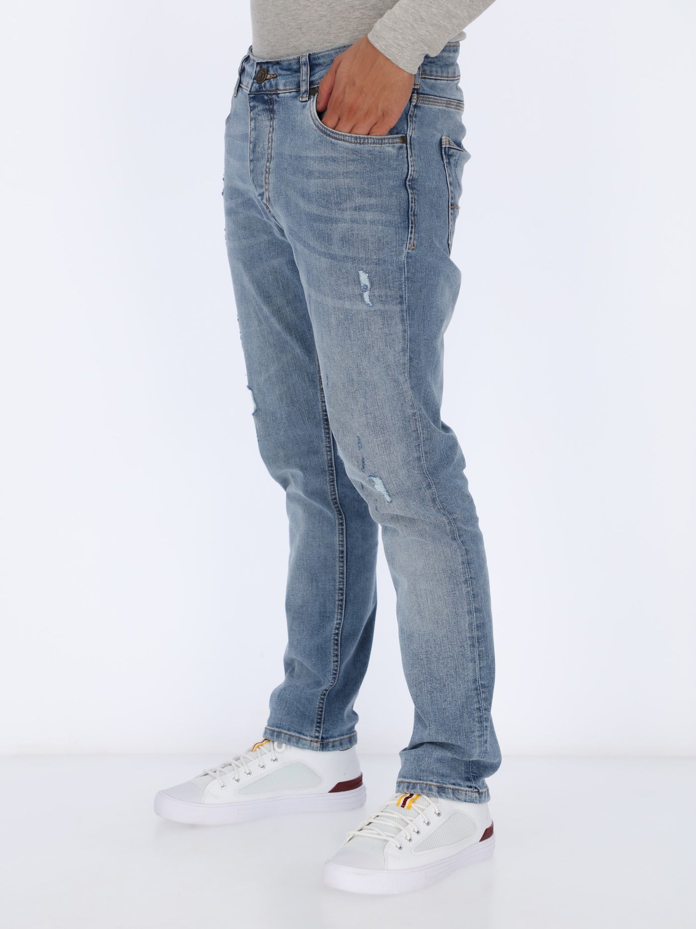 Slim Fit Jeans Pants with Rips