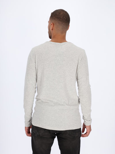 Henley T-shirt with Long Sleeves