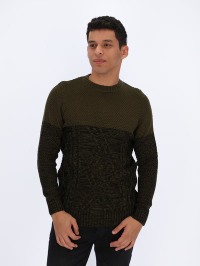 Heather Self Patterned Pullover