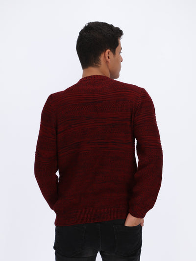 Heather Self Patterned Pullover