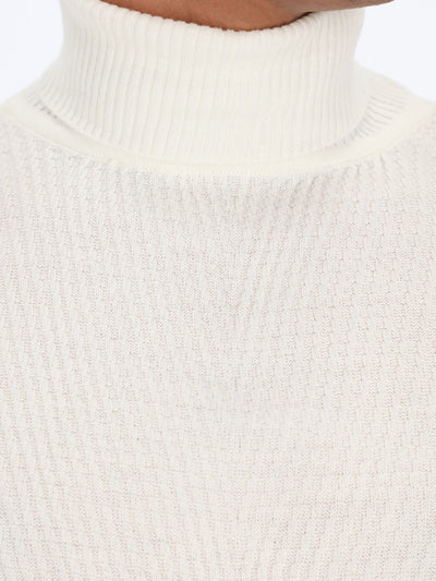 Interlace Ribbed Knitted Sweater