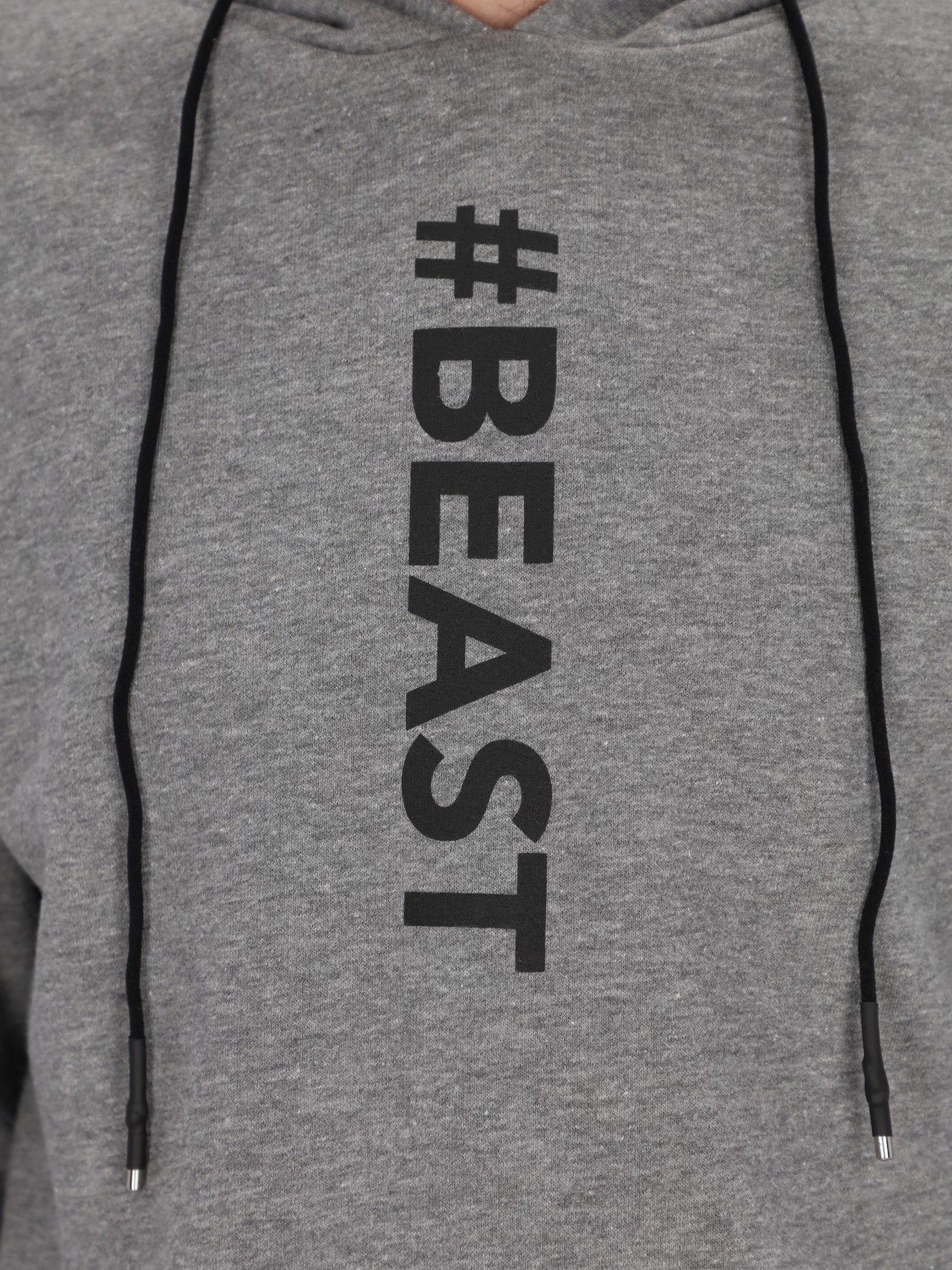 #Beast Front Print Hoodie