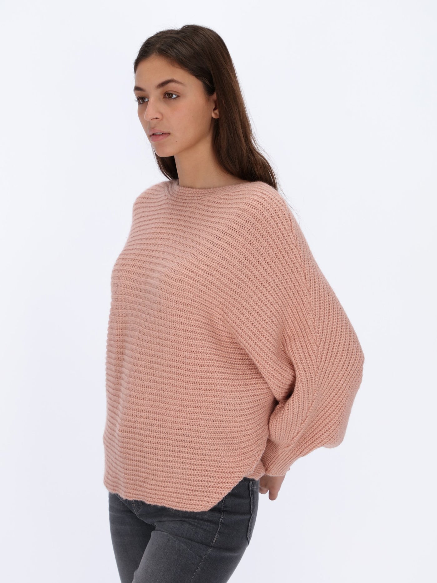 Oversize Ribbed Knit Pullover