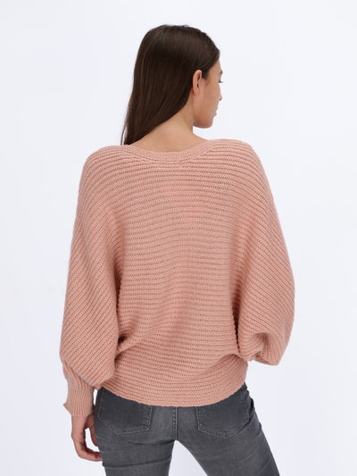 Oversize Ribbed Knit Pullover