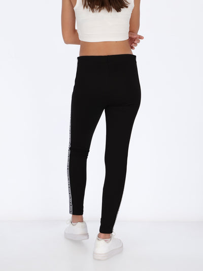 Casual Leggings Pants with Side Panel