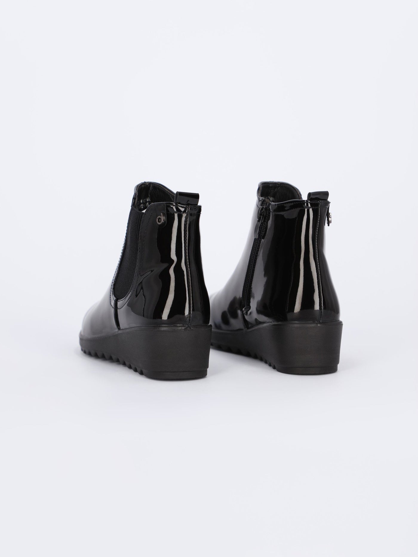 Glossy Chelsea Boots
