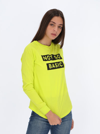 Not So Basic Front Print T-shirt