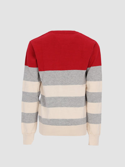 Kids Boys Color-Block Striped Sweater