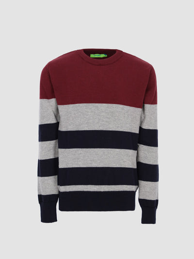 Kids Boys Color-Block Striped Sweater