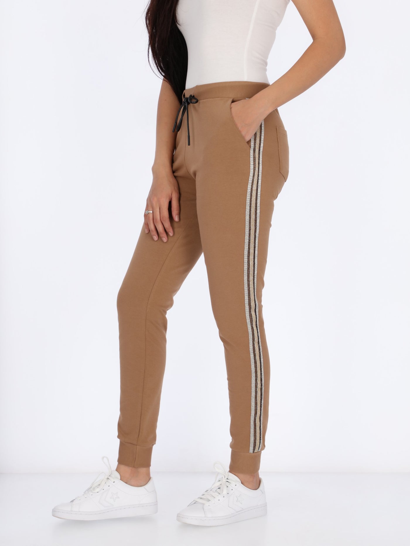 Jogger Sweatpants with Side Details