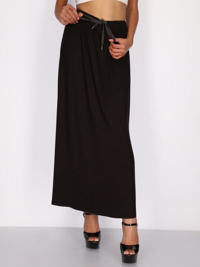 OR Skirts & Shorts Black / S Starp on Waist Long Skirt