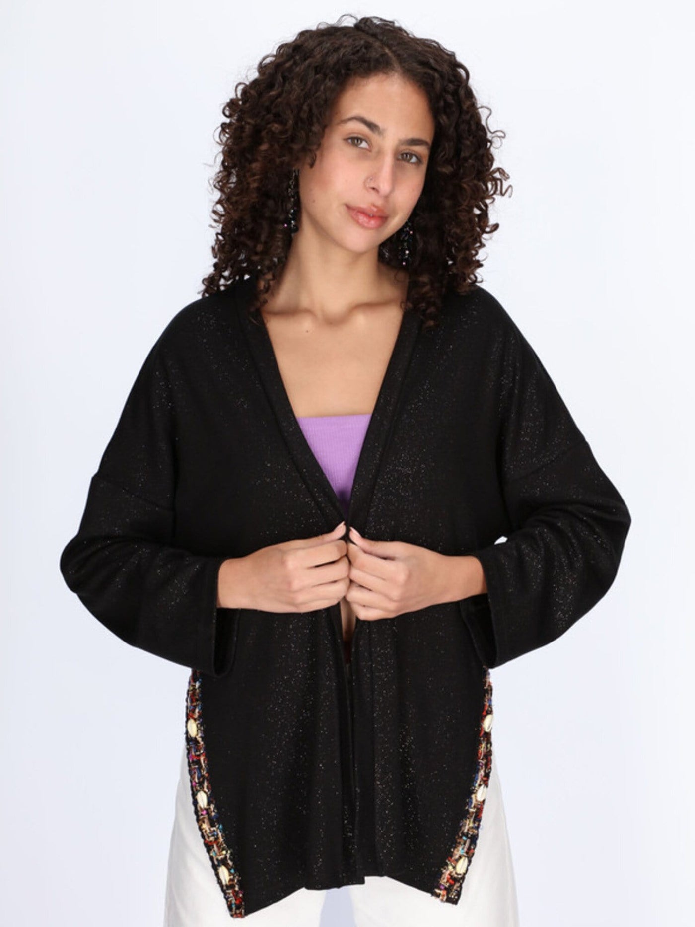 OR Jackets & Cardigans Tribal Cardigan with Lace Trims