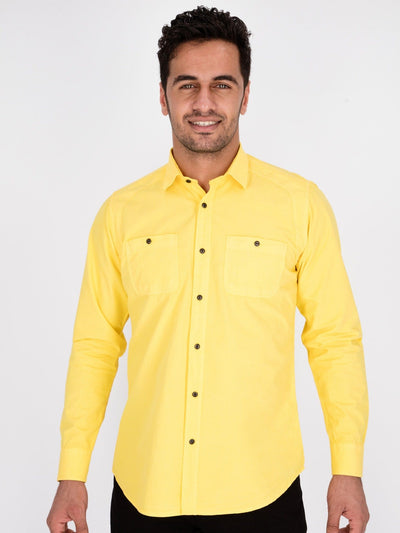 OR Shirts Yellow / S Gabardine Long Sleeves Shirt