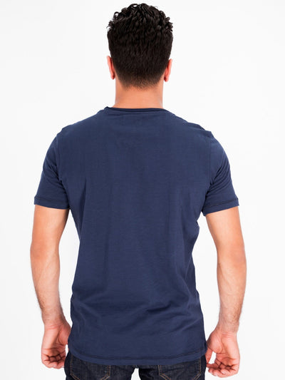 Daniel Hechter T-Shirts Raw Trim Round Neck Short Sleeve T-Shirt