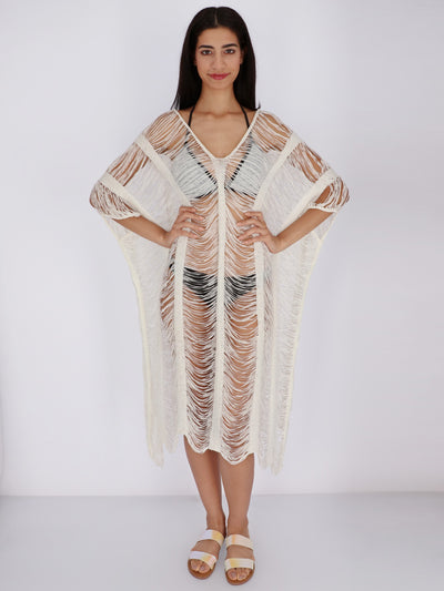 Knitted Distressed Cover-up